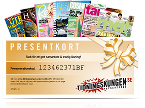 tidningar i presentkort tidningar i presentkort